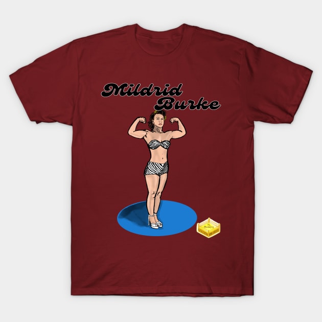 Mildred Burke T-Shirt by TL Bugg